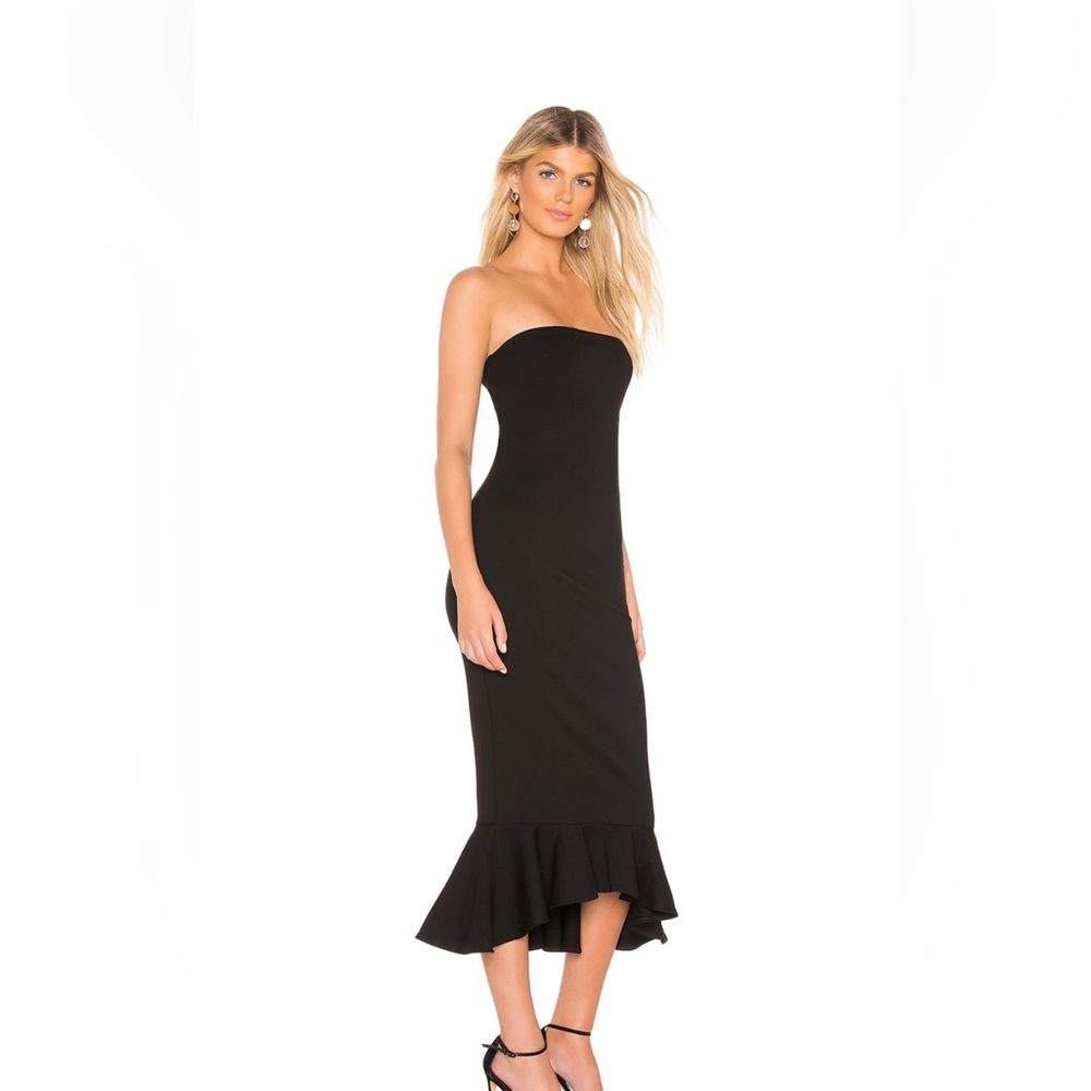 Super down black strapless dress - Picture 2 of 3